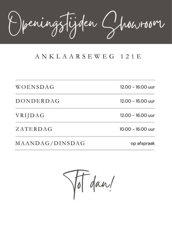 openingstijden showroom apeldoorn